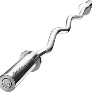EZ Curl Bar for Bicep & Tricep Workouts – Olympic-Style Arm Training Bar-BARB-02
