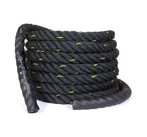 Heavy Duty Battle Rope for Home and Gym – 1.5 Inch Diameter, 30FT Length – Full Body Strength and Cardio Training Rope – BR-001