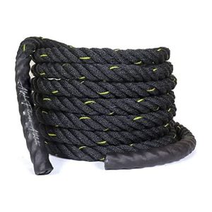 Heavy Duty Battle Rope for Home and Gym – 1.5 Inch Diameter, 30FT Length – Full Body Strength and Cardio Training Rope – BR-001