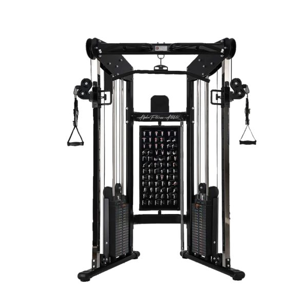 All-in-One Functional Smith Machine – Commercial Multi-Gym with Dual Pulley, Smith Bar and Accessory Rack - CAM-003