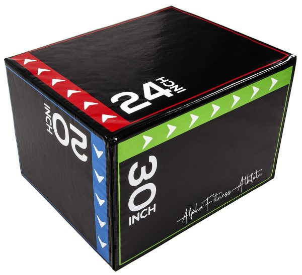 3-in-1 Soft Plyometric Jump Box – 20/24/30 Inch Foam Plyo Box - Crossfit - JB-001