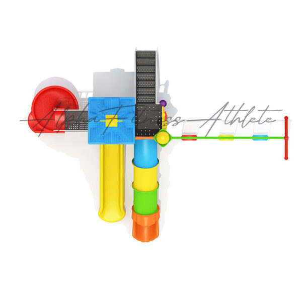 Kids Outdoor Playground Set with Spiral Slide, Tunnel & Swings – Multi-Activity Play Station MT-007 - Image 2