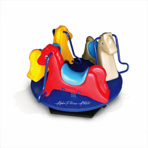 Horse Merry-Go-Round for Kids – Outdoor Playground Carousel Ride - OPMG-001