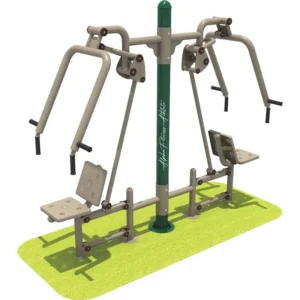 Outdoor Double Chest Press & Butterfly Combo Machine – Dual User Open Gym Equipment - OTGE-0010
