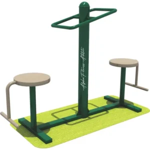 Outdoor Double Waist Twister Machine for Parks & Open Gyms – Core Exercise Equipment - OTGE-0012