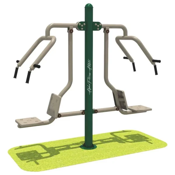 Outdoor Double Chest Press & Pull Machine for Parks & Open Gyms – Dual Upper Body Fitness Equipment - OTGE-003