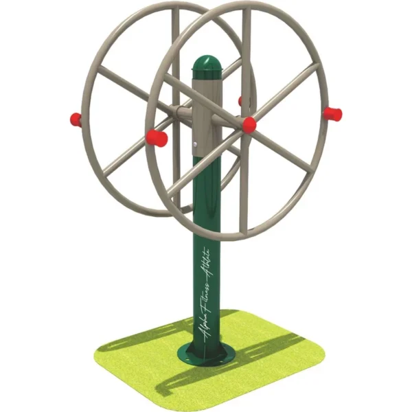 Outdoor Double Shoulder Wheel for Open Gym – Rotating Arm Exercise Equipment OTGE-007