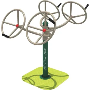 Outdoor Quad Shoulder Wheel for Open Gym – 4-Wheel Rotating Arm Exercise Equipment OTGE-008