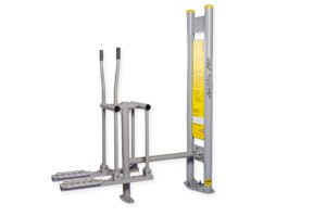 Outdoor Chest Press and Rowing Machine for Parks & Open Gyms – Dual Upper Body Workout Equipment – SKIW-001