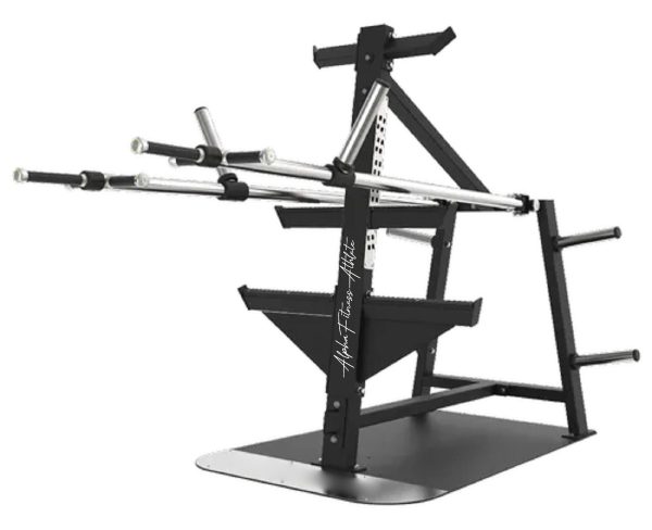 Multi-Functional Barbell Storage Rack – Heavy Duty Olympic Bar Holder & Weight Rack for Commercial Gyms – SLEX-001 - Image 2