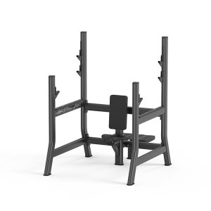Seated Military Press Rack – Commercial Overhead Shoulder Press Station for Olympic Bar Training - VRB- 002