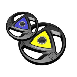 Tri-Grip Rubber Weight Plates – 20kg Olympic Gym Plates Set for Strength Training – WPLAT-001