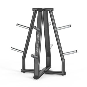 Heavy-Duty Olympic Weight Plate Tree Rack – 6-Peg Gym Storage Stand - WPLT-002