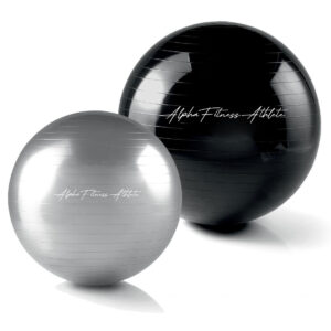 Anti-Burst Exercise Ball – Yoga Stability Ball for Home Workouts, Balance & Core Training – YOG-001