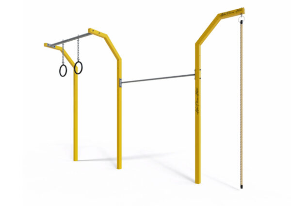 Outdoor Pull-Up Bar Station with Gym Rings & Climbing Rope – Multi-Functional Calisthenics Rig for Adults - CPE-005 - Image 3