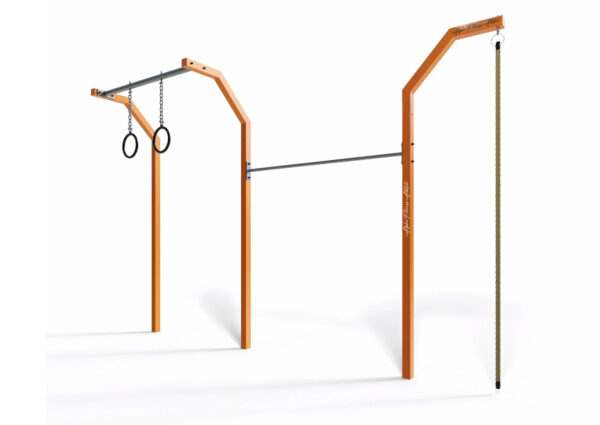 Outdoor Pull-Up Bar Station with Gym Rings & Climbing Rope – Multi-Functional Calisthenics Rig for Adults - CPE-005 - Image 4