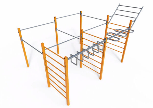 Outdoor Monkey Bar Climbing Frame – Multi-Functional Calisthenics & Park Fitness Structure – CPE-009 - Image 5
