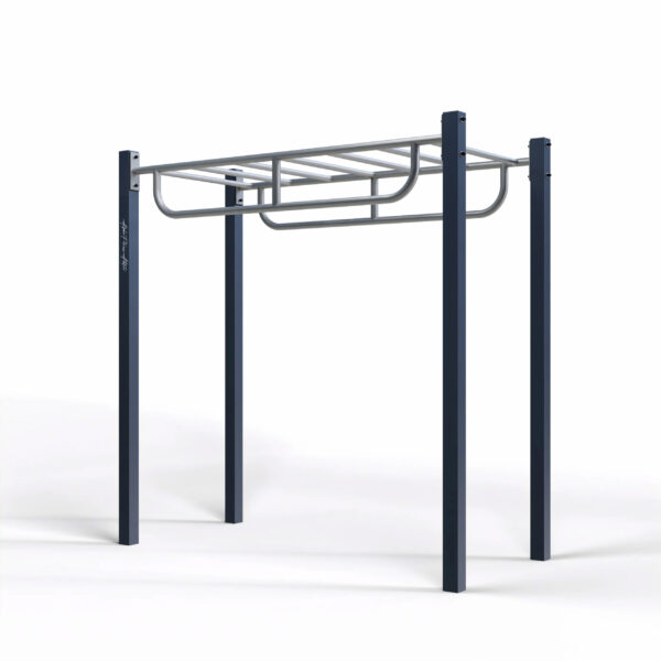 Outdoor U-Shaped Monkey Bar Station – Curved Horizontal Ladder for Obstacle Courses and Fitness Trails – SWHLH-001 - Image 4
