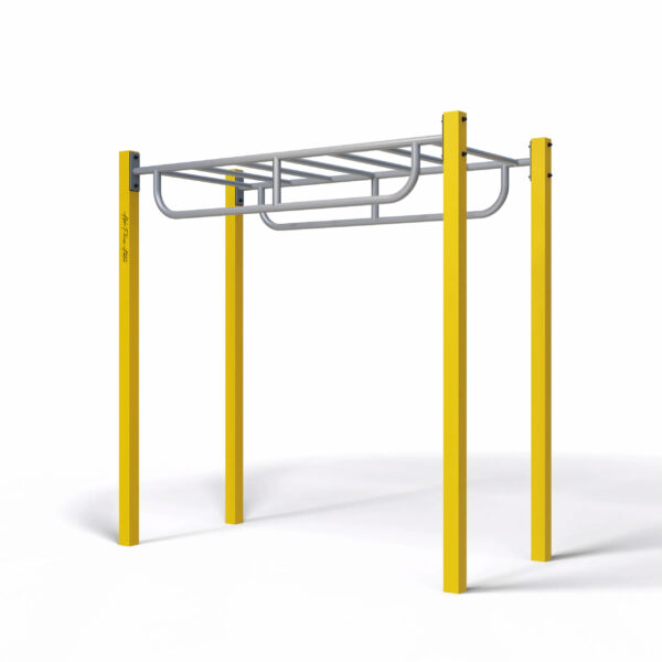 Outdoor U-Shaped Monkey Bar Station – Curved Horizontal Ladder for Obstacle Courses and Fitness Trails – SWHLH-001 - Image 3