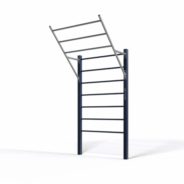 Angled Wall-Mounted Monkey Bar Ladder for Calisthenics – Outdoor Steel Climbing and Training Station - SWLB-001 - Image 3
