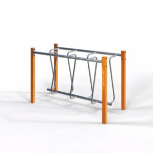 Zigzag Parallel Bar Obstacle Station for Outdoor Calisthenics and Functional Training – Heavy-Duty Fitness Frame – SWS-001