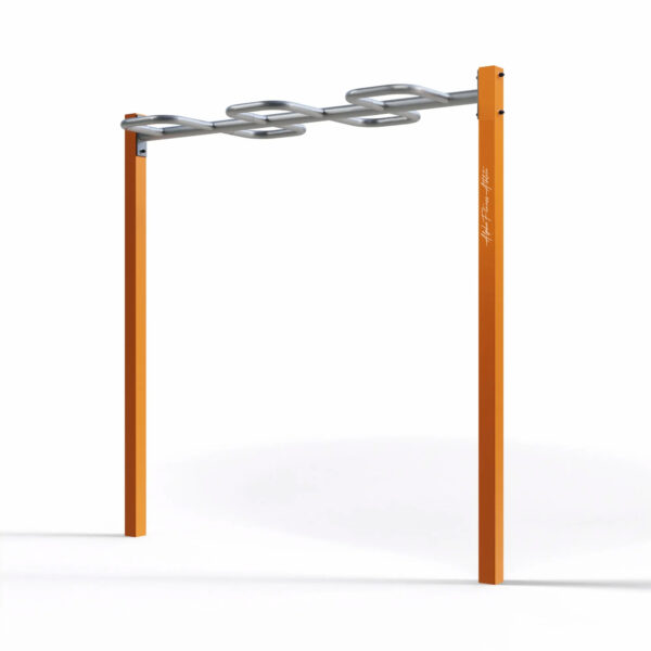 Outdoor Curved Monkey Bar Station – Wave Ladder for Obstacle Course and Fitness Parks – SWSS-003 - Image 3