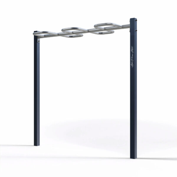 Outdoor Curved Monkey Bar Station – Wave Ladder for Obstacle Course and Fitness Parks – SWSS-003 - Image 2