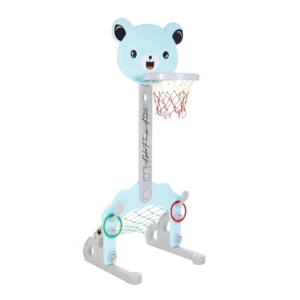 2-in-1 Kids Basketball & Football Activity Set Adjustable Height Sports Toy for Ages 2–5 Years Indoor Outdoor Playset