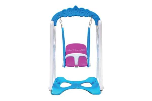 Big Swing for Kids – IndoorOutdoor Baby Swing with Safety Belt Colorful Plastic Frame 85 × 103 × 135 cm 10 kg