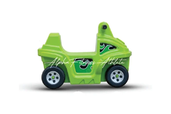 Coaster Car Ride-On for Kids (Age 2–5) Push Ride Toy with Sturdy Wheels & Comfortable Seat 70 cm Length – Green
