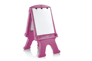 Easel Grand for Kids | Dual-Sided Art Board for Drawing & Learning | Ages 2–5 | 118x62x27 cm | Pink – EG-001