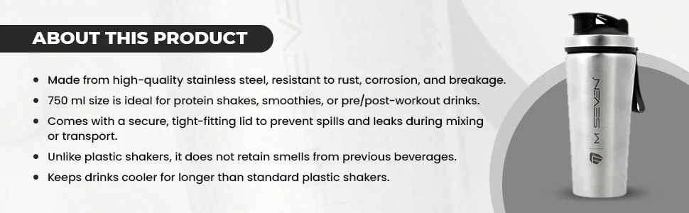M7 Stainless Steel 750 ml Shaker