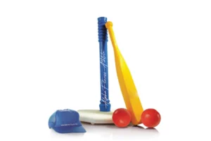 Kids Baseball Set with Bat, Balls, Tee & Cap – Safe Outdoor Toy for 2 to 5 Year Olds – Lightweight & Durable Plastic Sports Kit – BB-001