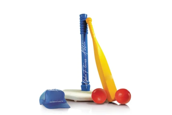 Kids Baseball Set with Bat, Balls, Tee & Cap – Safe Outdoor Toy for 2 to 5 Year Olds – Lightweight & Durable Plastic Sports Kit