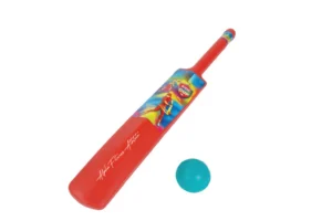 Kids Cricket Bat & Ball Set – Lightweight Plastic Bat for Toddlers & Kids | Indoor/Outdoor Play (68.6 × 10.1 × 13.2 cm, 0.46 kg) – CRKT-002