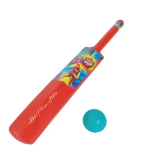 Kids Cricket Bat & Ball Set – Lightweight Plastic Bat for Toddlers & Kids IndoorOutdoor Play (68.6 × 10.1 × 13.2 cm, 0.46 kg)