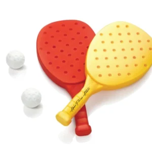 Kids Plastic Tennis Set with 2 Rackets & 2 Balls – Lightweight IndoorOutdoor Play Toy (Ages 2–5, 7.5×20×40.5 cm)