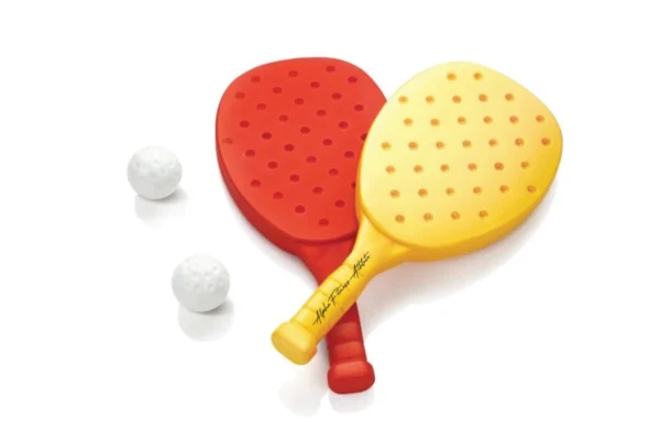 Kids Plastic Tennis Set with 2 Rackets & 2 Balls – Lightweight IndoorOutdoor Play Toy (Ages 2–5, 7.5×20×40.5 cm)