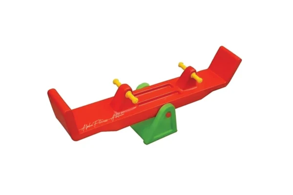 Kids See Saw Rocker 2-Seater Indoor Outdoor Plastic Rocker for Toddlers Safe & Sturdy Seesaw Toy for Ages 2–5
