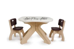 Kids Table & Chair Set for 2 to 5 Years – Ergonomic Plastic Furniture for Toddlers | Lightweight, Durable, Easy to Clean – STCS-001