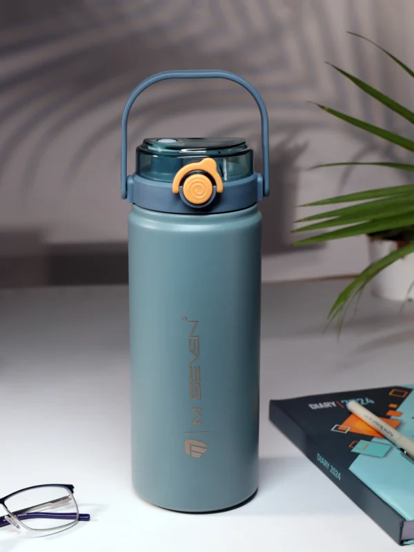 M7 Stainless Steel Water Bottle 1200ml – Thermos Flask, Leakproof, Double Wall Insulation