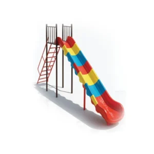 Multi-Color Wave Slide for Kids – Tall Outdoor Playground Equipment