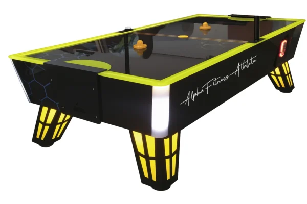 Neon Glow Air Hockey Table