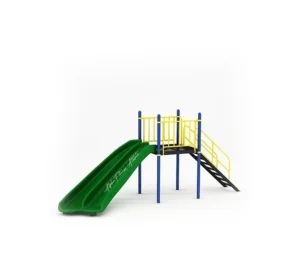 Outdoor Straight Slide Play Structure for Kids – Weatherproof & Sturdy – FNST-0014