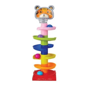 Rolling & Swirling Ball Drop Toy for Toddlers 7-Layer Colorful Ramp Tower Educational Stacking Toy for Baby Boys & Girls (Ages 1–4 Years)