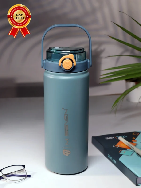 M7 Stainless Steel Water Bottle 1200ml – Thermos Flask, Leakproof, Double Wall Insulation