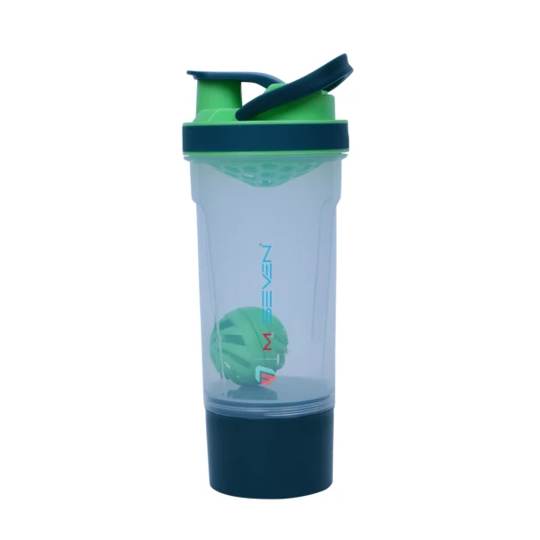M7 Plastic Gym Shaker 700ml | Leakproof BPA-Free Shaker Bottle for Protein, Fitness, Pre-Workout | Mixing Ball Included - Image 2