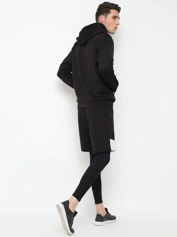 Mens Hoodie and Workout Shorts with Tights - Image 2