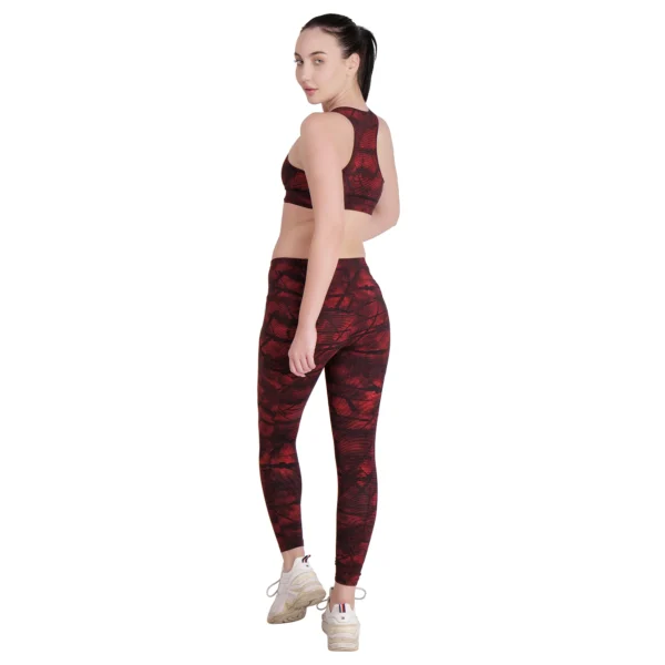 Women's Yoga Set 2-Piece - Light Brown Thulian | Workout Outfit, Activewear Matching Set - Image 3