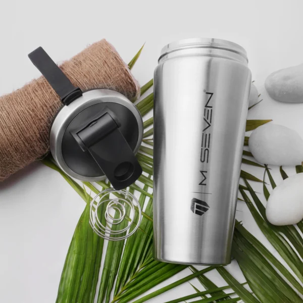 M7 Stainless Steel 750 ml Shaker – Gym, Fitness, Workout, Protein Mixer Bottle for Men & Women - Image 4
